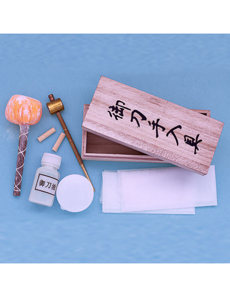 Kit completo para limpeza de katanas