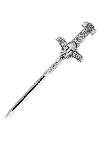 Mini-espada dos guerreiros vikings, 17,3 cm.