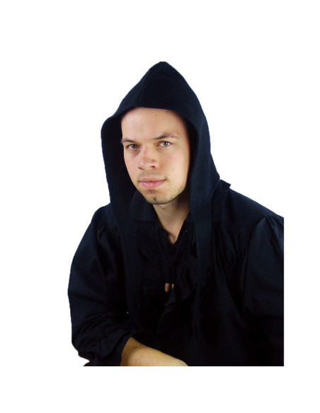 Chapéu camponês de lã preto, modelo...