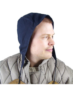 Modelo de crepe camponês medieval Gerard, algodão preto