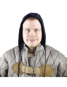 Modelo de crepe camponês medieval Gerard, algodão preto 2