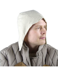 Modelo de crepe camponês medieval Gerard, algodão branco... 2