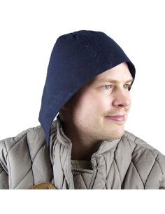 Modelo de crepe camponês medieval Roger, algodão branco... 2