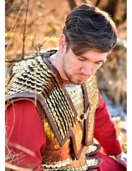 Roman Lorica Squamata com escalas de...