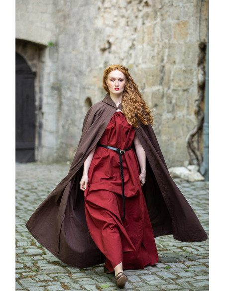 Capa de algodão Erna medieval com...