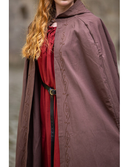 Capa de algodão Erna medieval com...