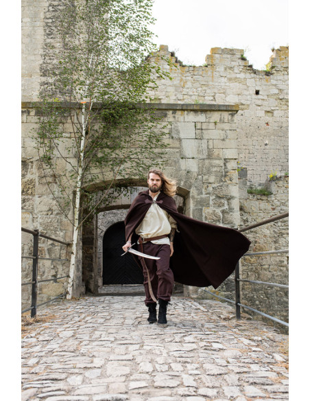 Capa de lã medieval modelo Tjark, cor...