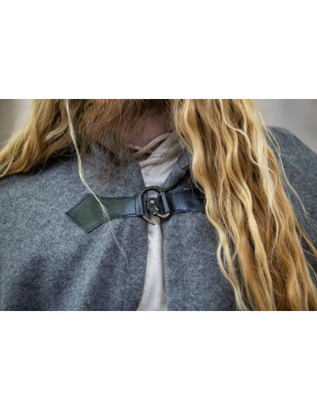 Capa de lã medieval modelo Tjark, cor...