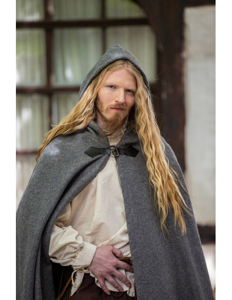 Capa de lã medieval modelo Tjark, cor...