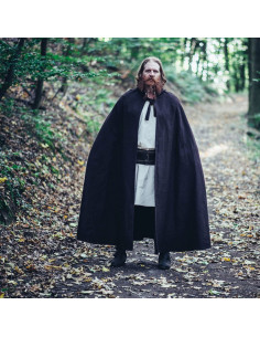 Capa longa medieval modelo Raik, marrom 160 cm. 2