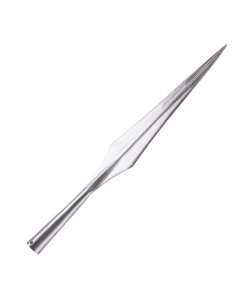 Longa ponta de lança viking e medieval, 52 cm.