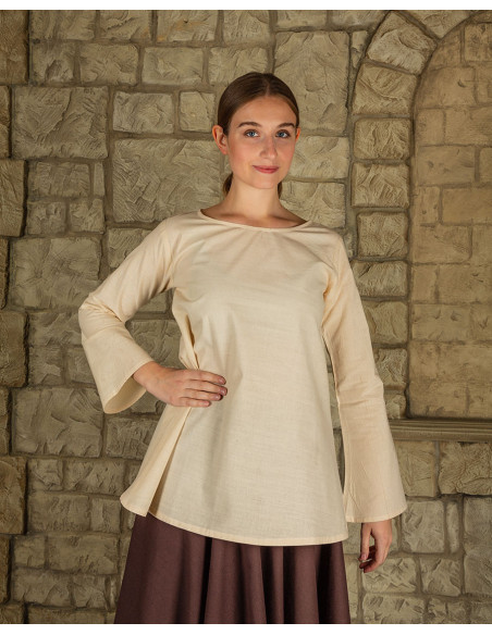 Blusa medieval Valeria manga longa...