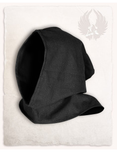 Capuz preto de lona de algodão Bron vintage