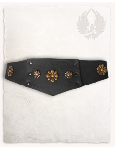 Cinto largo feminino Elina, tipo bustiê medieval, em várias cores