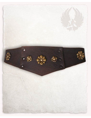 Cinto largo feminino Elina, tipo bustiê medieval, em várias cores