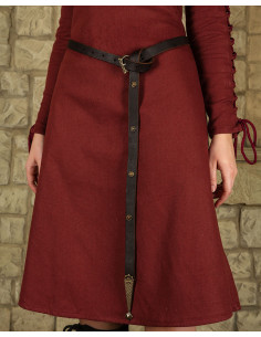 Cinto longo medieval Sofia para mulher, várias cores