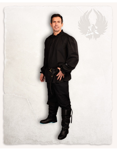 Bastian camisa medieval de manga...