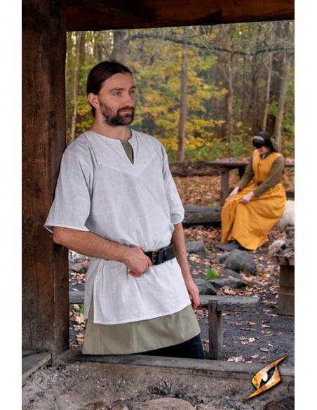 Camisa medieval de algodão Jolner...