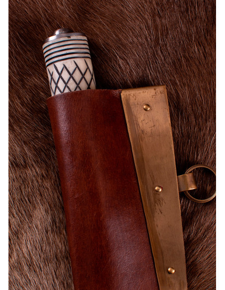 Adaga Viking Seax com cabo de osso