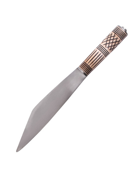 Adaga Viking Seax com cabo de osso