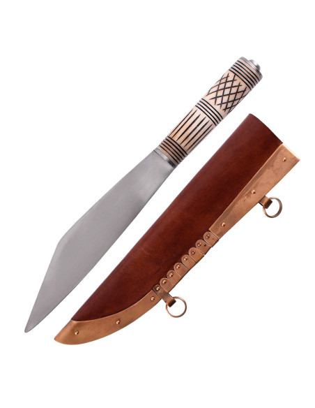 Adaga Viking Seax com cabo de osso