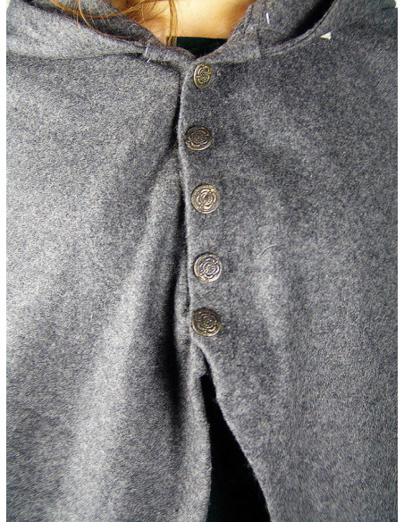 Manto medieval curto para senhora,...