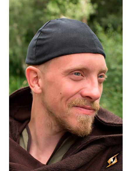 Boné medieval Baldur na cor preta