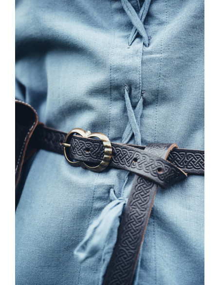 Cinto Celta longo em couro modelo...