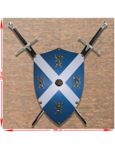 Panóplia de Espada e Escudo BraveHeart de William Wallace