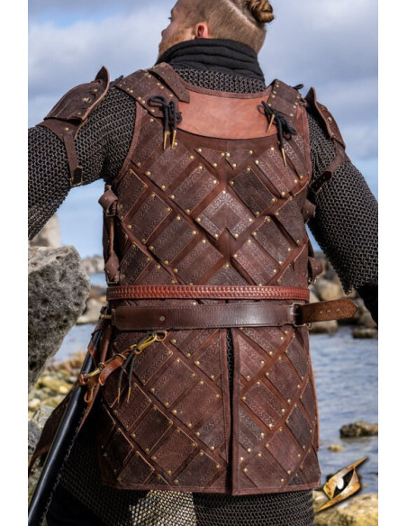 Armadura-brigandine do guerreiro...