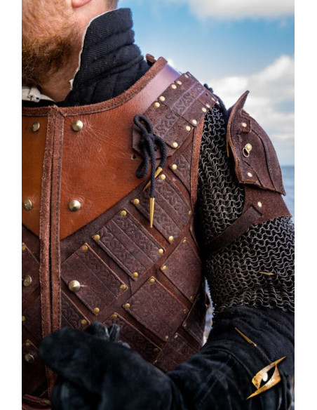 Armadura-brigandine do guerreiro...