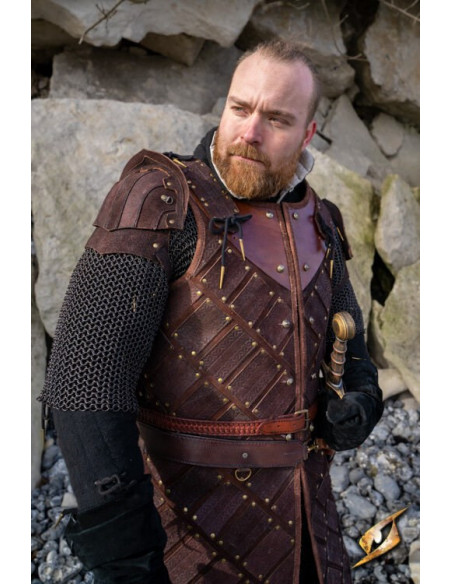 Armadura-brigandine do guerreiro...