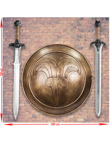 Panóplia Conan, o Bárbaro com espadas...