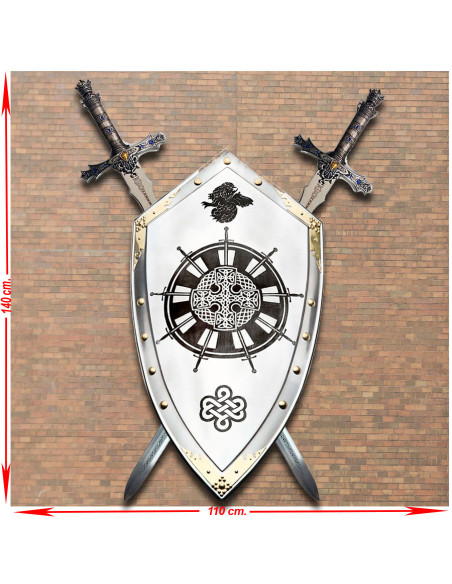 Panóplia do Rei Artur com Escudo...