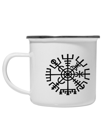 Taça Celtic Vegvisir em latão esmaltado