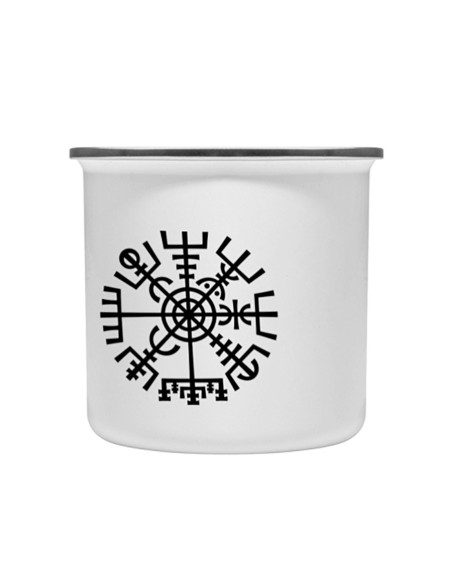 Taça Celtic Vegvisir em latão esmaltado