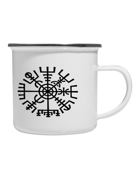 Taça Celtic Vegvisir em latão esmaltado