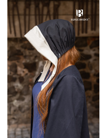 Boné medieval Bonnet feminino Dagmar,...