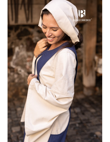 Boné medieval de mulher Bonnet Helga,...