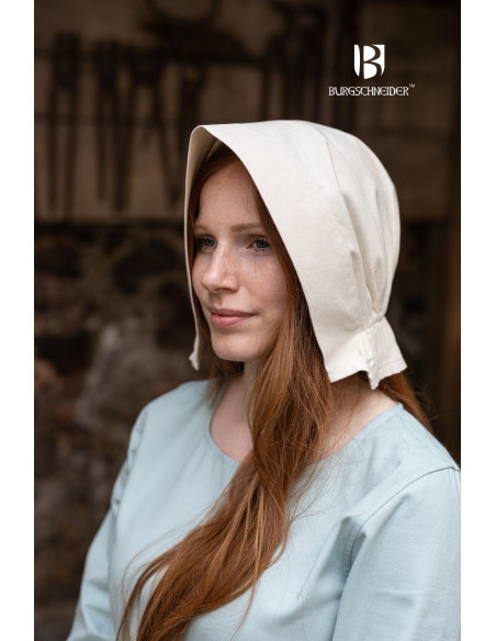 Boné medieval de mulher Bonnet Helga,...