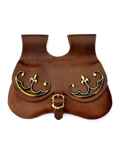 Bolsa de cintura medieval para cinto, final da Idade...