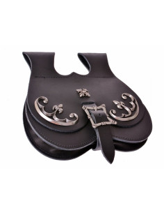 Bolsa de cintura cortesão medieval (22x22 cm.) 2