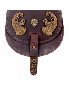 Pochete de couro Viking Haakon the Good (16x13 cm.) 2