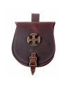 Pochete medieval com Cruz Templária (21x15,5 cm.)