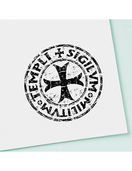 Carimbo e almofada de tinta dos...