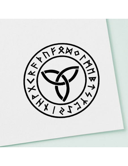 Carimbo e almofada de tinta com...