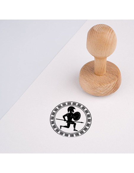 Carimbo de tinta da Grécia Antiga e...