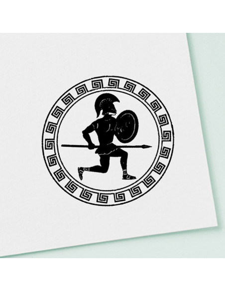 Carimbo de tinta da Grécia Antiga e...