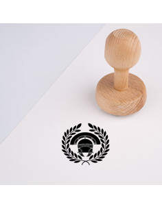 Carimbo e almofada de tinta das Legiões Romanas, várias...