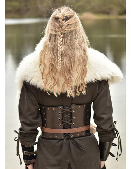 Ombreira Viking em pele de cordeiro,...